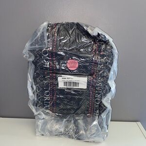 VICTORIA'S SECRET Black Winter Fair Isle Plush Throw Blanket